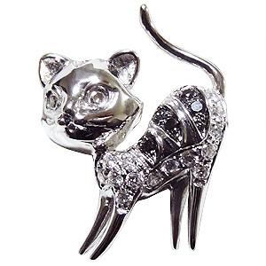 クラウン 王冠 ダイヤモンド ブローチ ラペルピン タイニーピン ピン