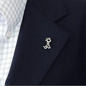 ブローチ ダイヤモンドブローチ キリン きりん...の詳細画像3