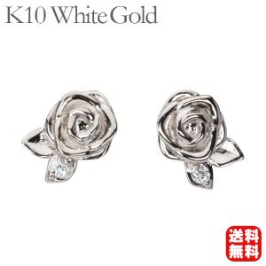 ピアス バラピアス 薔薇 ばら ダイヤピアス ダイヤモンド スタッド