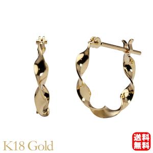 K18 18金 18k フープピアス イエローゴールド 115♡② 楽天市場】k18 イエローゴールド フープ ピアス18金 gold ツイスト