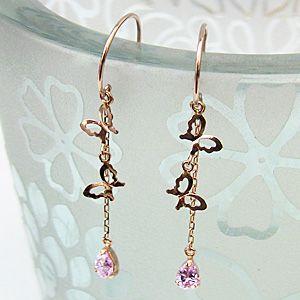 tama◆大粒マルチカラートルマリン3連ピアス✧14kgf ペリドット ピンクトルマリン ピアス AGVA1586 PD | Vendome