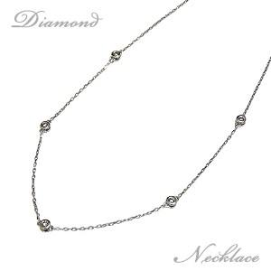 ≪早い者勝ち≫ k18wg ダイヤモンドネックレス 2連 一粒 ライン J88 ダイヤモンドネックレス 2連ネックレス 一粒ダイヤ 0.15ct k18