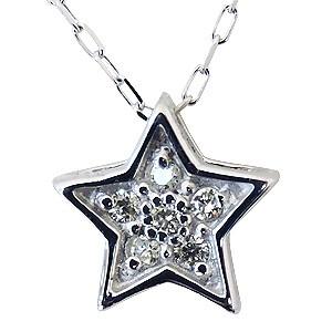 ペンダントネックレス ダイヤモンド ネックレス 0.04ct k18 ホワイト