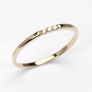 ブルーダイヤモンドリング ピンキーリング ダイヤモンドリング 0.03ct