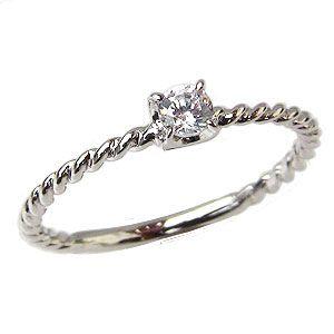 ブルーダイヤモンドリング ピンキーリング ダイヤモンドリング 0.03ct