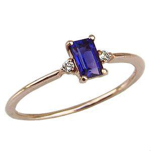 アメジストリング 紫水晶 k18 ピンクゴールド 指輪 ダイヤモンド 0.02ct シンプル 送料無...