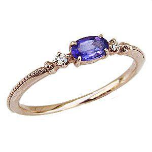 アメジストリング 紫水晶 k18 ピンクゴールド 指輪 ダイヤモンド 0.02ct シンプル 2月誕生石 送料無料 ジュエリー プレゼント ギフト ご褒美 自分買い pu｜shinjunomori