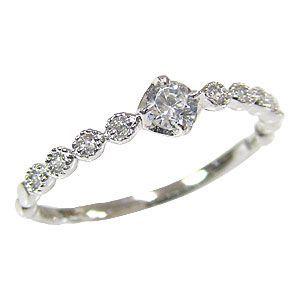 ダイヤモンドリング 薔薇モチーフ 指輪 バラ ピンクゴールド k18