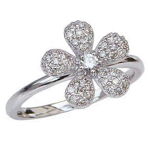 パフェダイヤ　K18ホワイトゴールドリング Fusion white gold end ring with diamonds | Georg Jensen