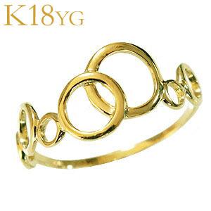リング 指輪 サークル ゴールド イエローゴールド k18 18金 ゴールド 