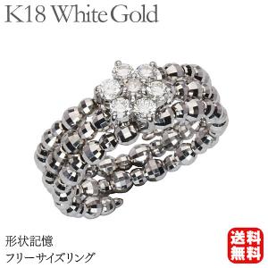 k18ホワイトゴールド✨ブラック✖️カラーレスダイヤ1.09ct✨2連リング美品❣️ ダイヤモンド リング k18 ホワイトゴールド クリア 0.06ct 釘 くぎ