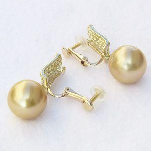 真珠 イヤゴールド系 南洋白蝶真珠 ゴールデン...の詳細画像4