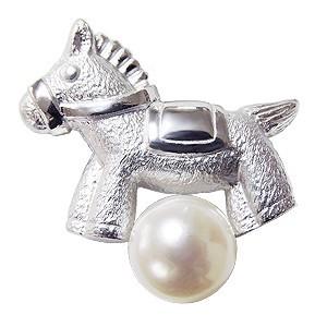 セブンテン　ホース　ブローチ　パール 再予約】【2026年3月上旬～中旬頃配送】ホースブローチ(ゴールド