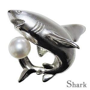 メンズブローチ ラペルピン パール ブローチ ピンズ 真珠 アコヤ真珠 あこや真珠 サメ 鮫さめ シャーク 男女兼用 ユニセックス 手作り Www Zenithaviation In