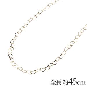 k18 チェーン ハートネックレス ハート ネックレス 18k 18金 ゴールド メンズ 45cm かわいい 送料無料 ケース付 プレゼント ギフト ご褒美 自分買い pu｜shinjunomori