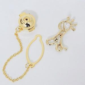ブローチ メンズ ダイヤモンドブローチ キリン...の詳細画像2