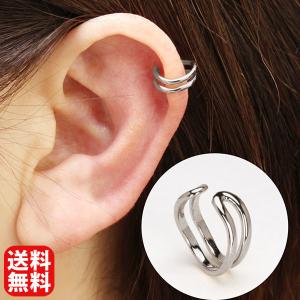 イヤーカフ イヤカフ k10 10k 10金 ホワイトゴールド 片耳用 メンズ