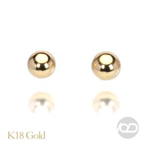 ピアス 丸玉 ボールピアス スタッドピアス 18金 k18 18k イエロー