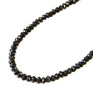 メンズ ネックレス ブラックダイヤモンド 20.50ct〜 ホワイトゴールド 