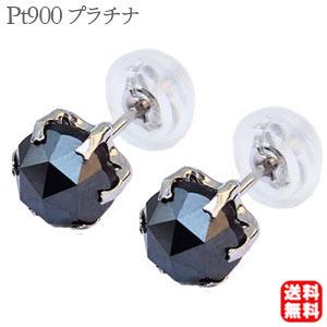 メンズ ピアス 片耳用 ブラックダイヤモンド 1.00ct プラチナ メンズ