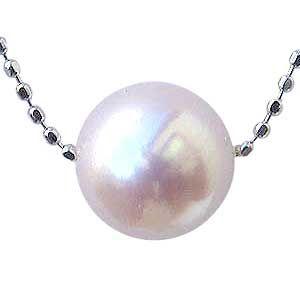 真珠 ネックレス パール ハート あこや本真珠 アクアマリン 3月誕生石