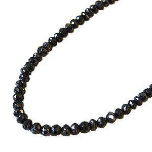 ブラックダイヤモンド ネックレス 20.40ct〜 ホワイトゴールド 男女