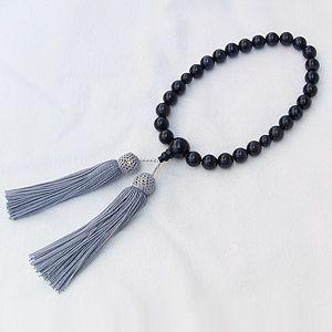 数珠 男性用 虎目石 紺虎目石 タイガーアイ念珠 数珠 房灰色 丸玉 ラウンド ブレスレット 念珠ケース付き 送料無料 プレゼント ギフト ご褒美 自分買い pu