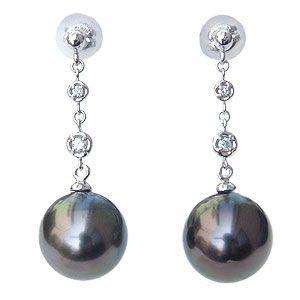 ブラックパールK18ピアス 11mm 黒蝶バロックパール ピアス – Bon Magique