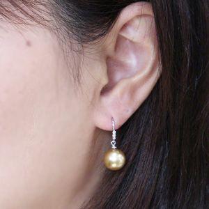 パール ピアス 18金 真珠 南洋白蝶真珠 1...の詳細画像2