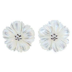 silver925/ホワイトシェル/白蝶貝ピアス/蝶/淡水パール シェル ピアス 真珠ピアス パール パールピアス 花 白蝶貝 花