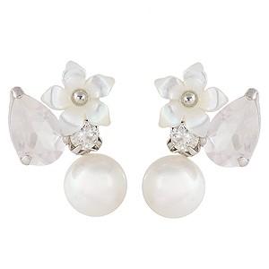 silver925/ホワイトシェル/白蝶貝ピアス/蝶/淡水パール silver925/ホワイトシェル/白蝶貝ピアス/蝶/淡水パール
