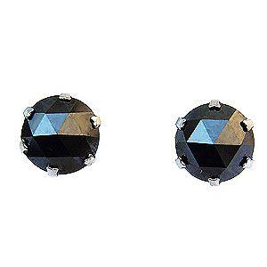 メンズ ピアス ブラックダイヤモンド 2.00ct pt900 プラチナ 送料無料