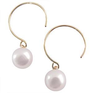 パールピアス18金 パール ピアス 真珠 18金 7.5mm-8mm珠 あこや真珠 Pearl ピアス