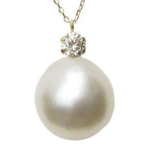 真珠 パール ネックレス 南洋白蝶真珠 12mm k18 ゴールド 18金 送料