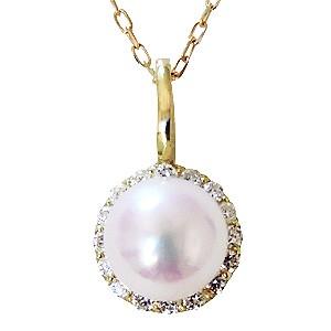 【18金チェーン】本パールネックレス　おまけ付き 18金チェーン】本パールネックレス おまけ付き K18あこやパール