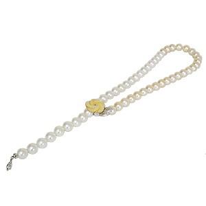 【美品 テリ強】本真珠 編み込みパール ネックレス 約7mm ベビーパール 楽天市場】日本産本真珠使用 K18YGアコヤ真珠ペンダント（7.5mm珠