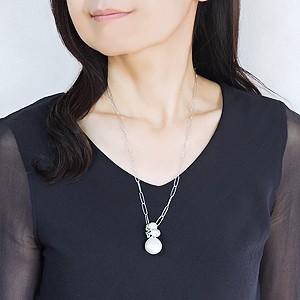 パール 真珠 ネックレス 南洋白蝶真珠 バロッ...の詳細画像1