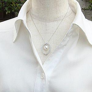 ネックレスペンダント 南洋真珠パール pt90...の詳細画像2
