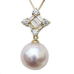 真珠 パール ペンダントトップ ヘッド あこや本真珠 8mm k18 ホワイト