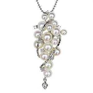 真珠 パール ペンダントトップ ヘッド あこや本真珠 8mm k18 ホワイト