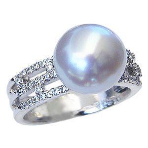 メキシコ オパール リング プラチナ ダイヤモンド 指輪 PT900 鑑定書