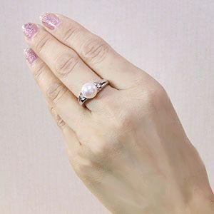 パール リング 真珠 レディース オーロラ天女...の詳細画像1