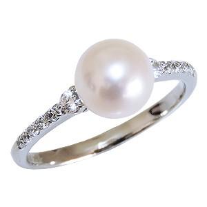 TASAKI（タサキ） 田崎真珠 アコヤパール リング 9.0mm〜9.5mm D0.16ct