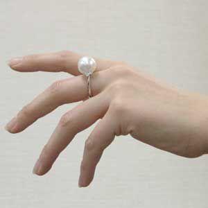 パール 指輪 真珠 リング 真珠 指輪 南洋真...の詳細画像2