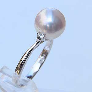 パールリング 普段使い パール リング プラチナ 真珠 指輪 本真珠