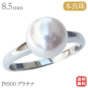 パールリング 普段使い パール リング プラチナ pt900 真珠 指輪 本
