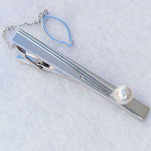 メンズ真珠パール タイピン タイバー あこや真珠 シルバー メンズ 冠婚葬祭 人気 プレゼント ギフ...