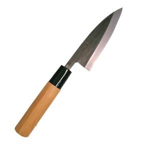 東京 宗次 出刃包丁 165mm 業務用 越前打刃物 源明利 ボカシ仕上 青二鋼 出刃包丁165mm Pロウ引柄 本職