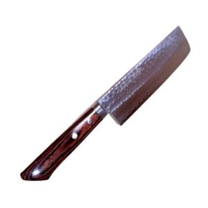 中庄作 菜切包丁 磨き 白二鋼 別打 東型包丁 165mm 角型 薄刃包丁
