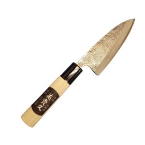 土佐刃物 舟行包丁 黒打 両刃 105mm(小包丁)丸海 : 土佐刃物と 土佐刃物 舟行包丁 黒打 両刃 105mm(小包丁)丸海 : 土佐刃物と